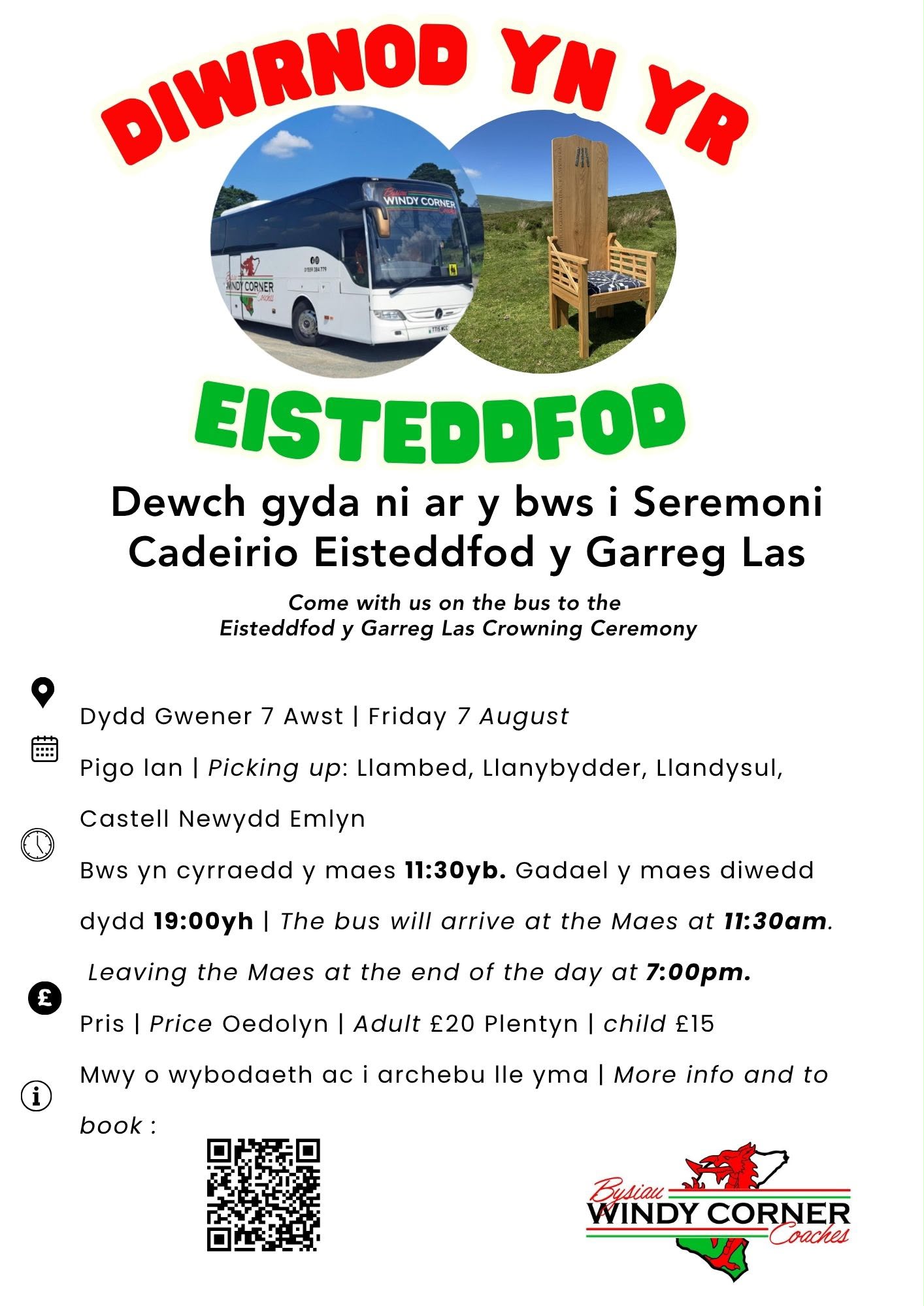 Diwrnod yn yr Eisteddfod — Seremoni Cadeirio Eisteddfod y Garreg Las